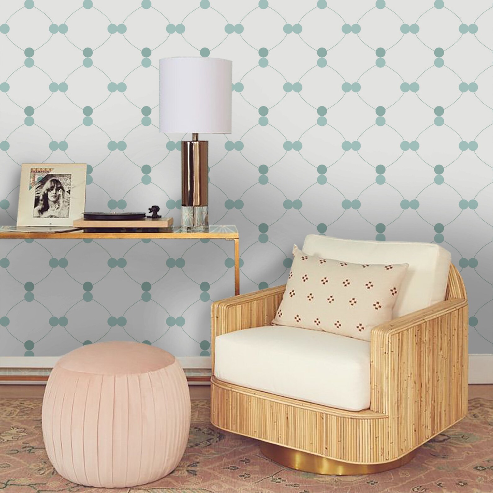 3D Green Grid Pattern Wallpaper Mural Peel and Stick Wallpaper - Etsy