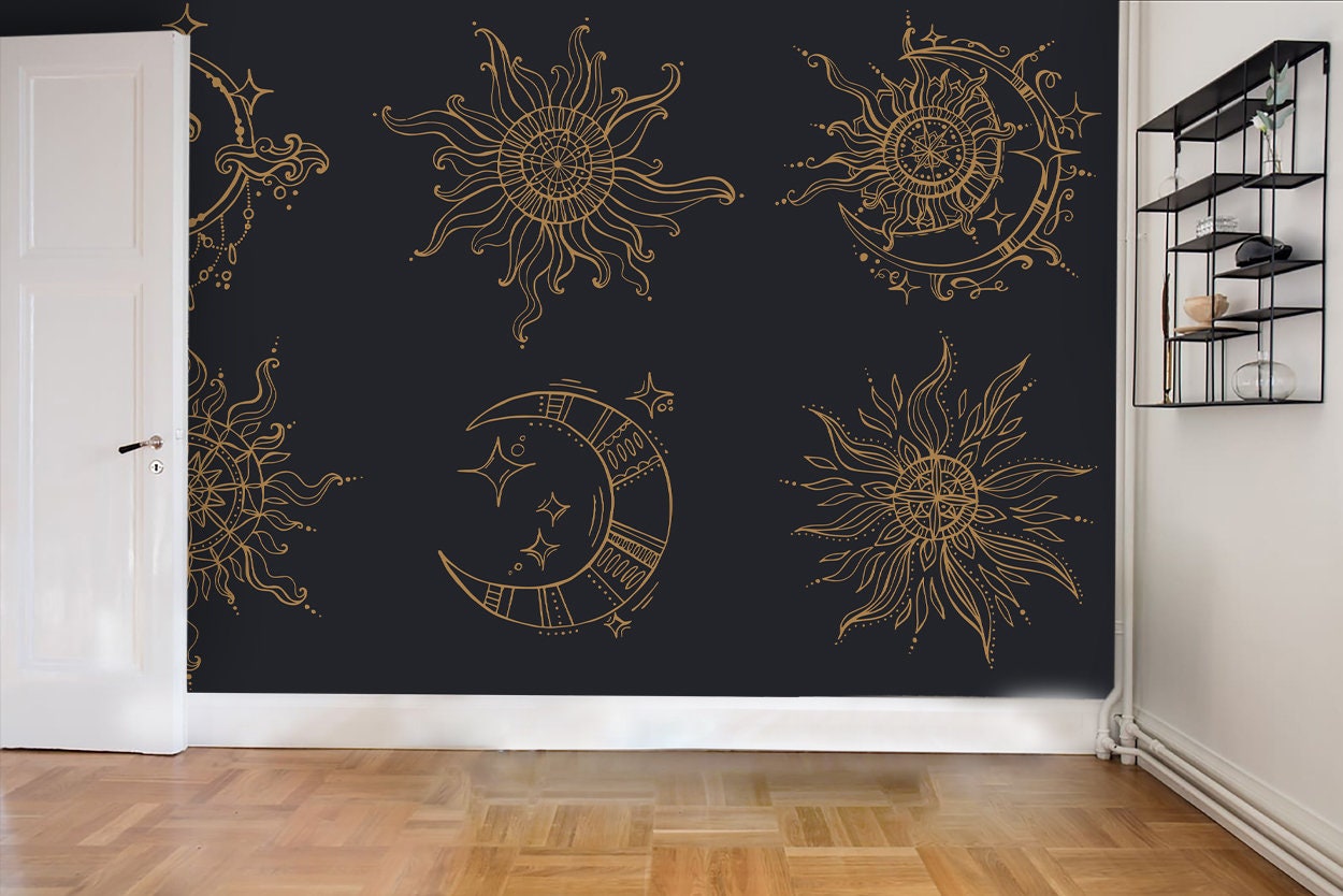 3D Magical Floral Pattern Wallpaper Mural Peel and Stick | Etsy