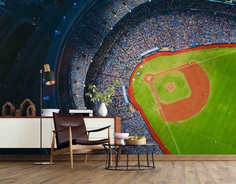 3D Sports Hall Wallpaper Mural Peel and Stick Wallpaper | Etsy