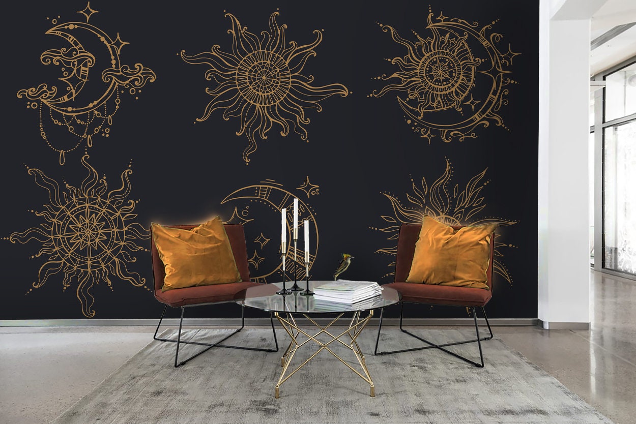 3D Magical Floral Pattern Wallpaper Mural Peel and Stick | Etsy