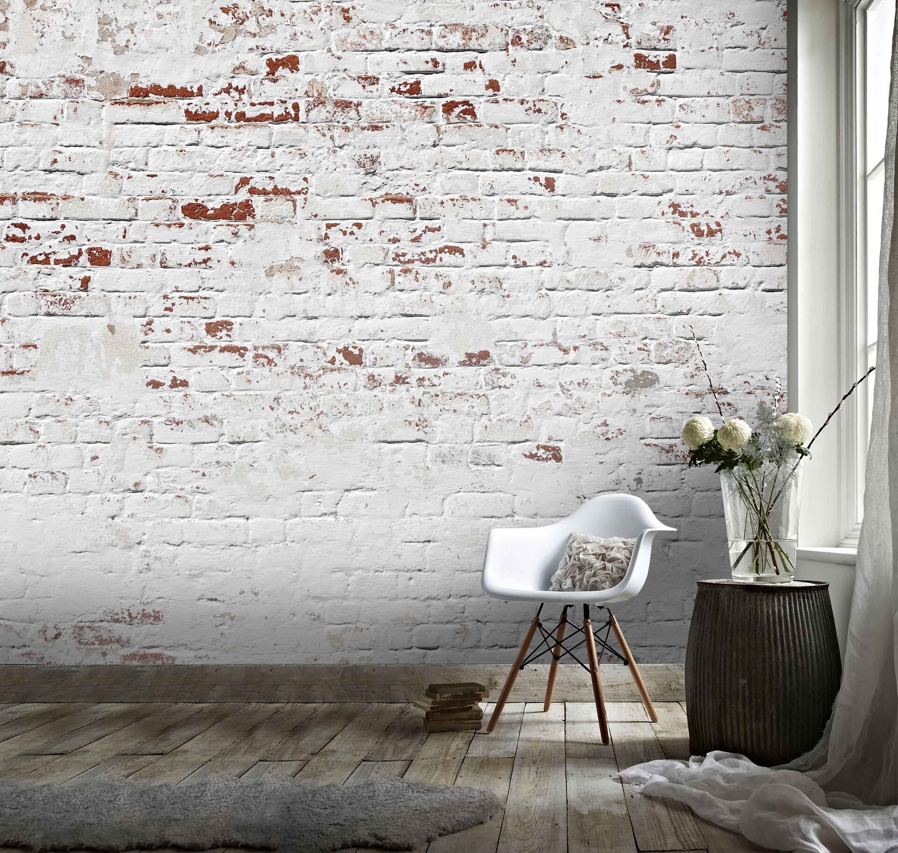 3D Brick Effection Wallpaper Mural Peel and Stick Wallpaper Removable Wall Prints Stickers FC