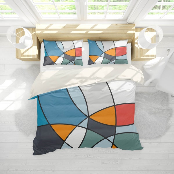Geometric Duvet Etsy