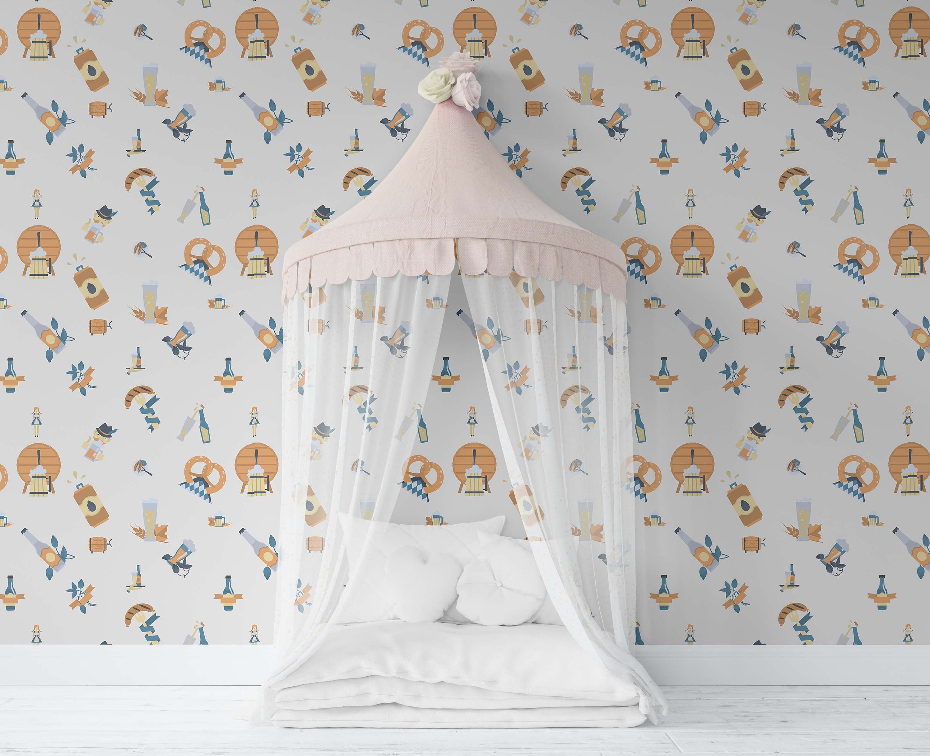 3D Hand Painting Ferris Wheel Wallpaper Mural Peel and Stick | Etsy