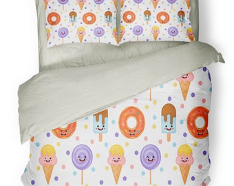 9 J-pinno Ice Cream Popsicle Pillowcase 100% Natural Cotton 20 X 30 for Kids Toddler Boys Girls Bedding Decoration 9 J-pinno Ice Cream Popsicle Pillowcase 100% Natural Cotton 20 X 30 for Kids Toddler Boys Girls Bedding Decoration