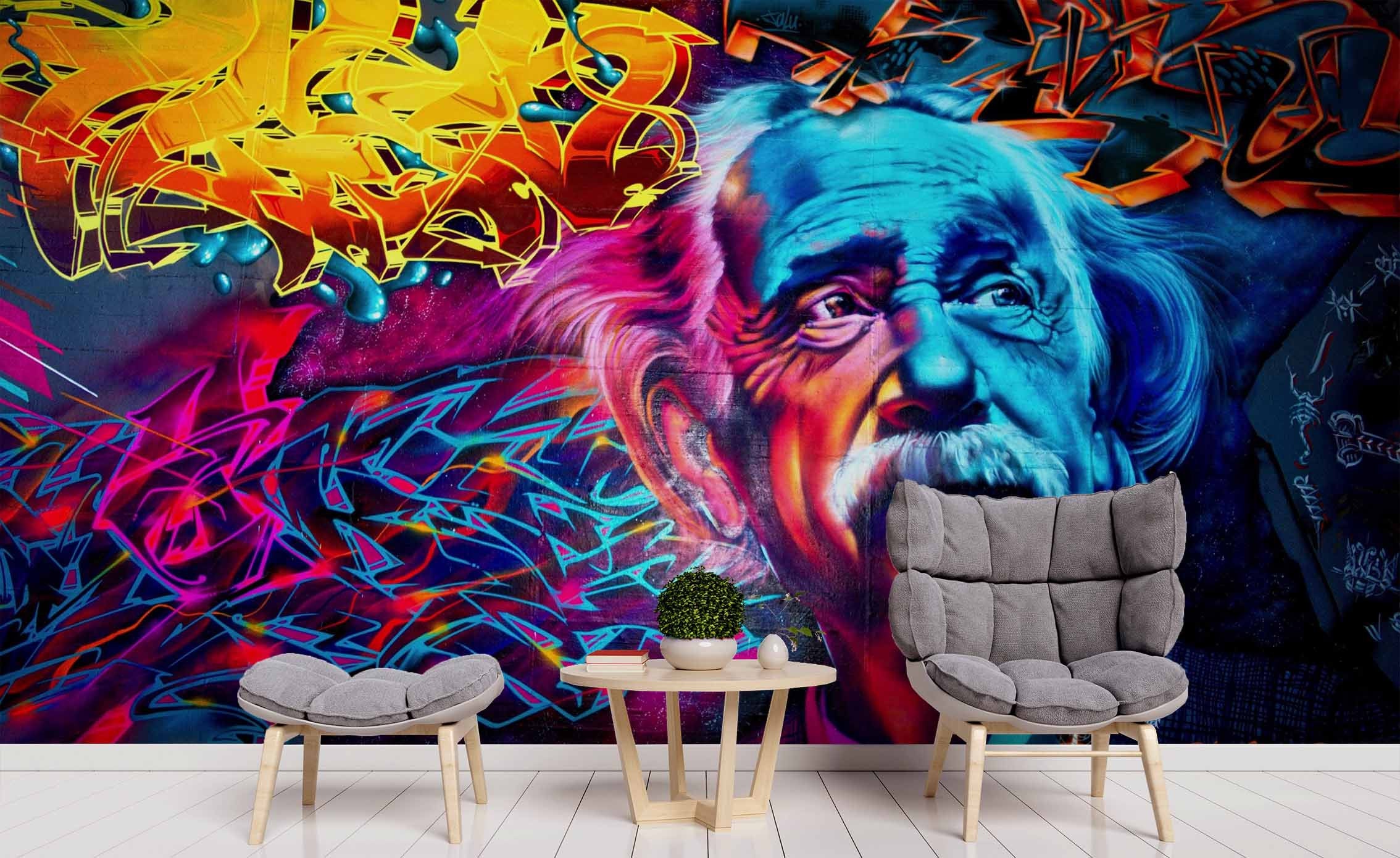 3D Colorful Graffiti Self-adhesive Removable Wallpaper Murals Wall Sticker FC 3D Colorful Graffiti Self-adhesive Removable Wallpaper Murals Wall Sticker FC