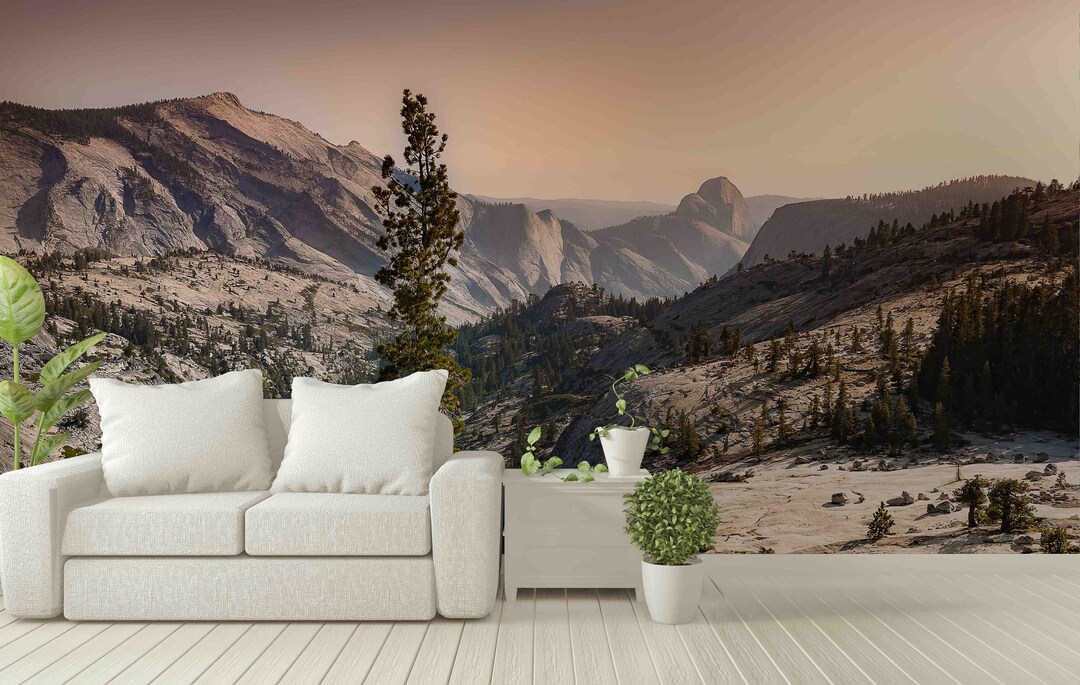 3D Mountain Landscape Wallpaper Mural Peel and Stick Wallpaper - Etsy