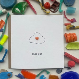 Good Egg, Best Friends-kaart, Egg Lover-kaart, Moederdagkaart, You're Amazing-kaart, Smashed It, Milieuvriendelijke kaart, Gerecycleerde kaart