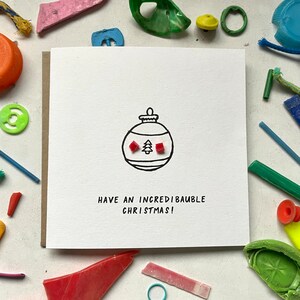 ¡Que tengas una Navidad increíble!  Linda tarjeta de Navidad, insignificante tarjeta de Navidad, eco tarjeta de Navidad, Navidad sostenible, tarjeta de Navidad única