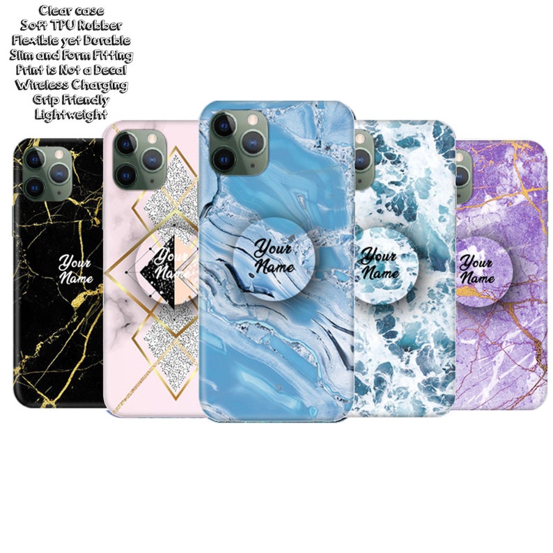Custom İphone 12 Case Add your name on the popsocket Custom Etsy