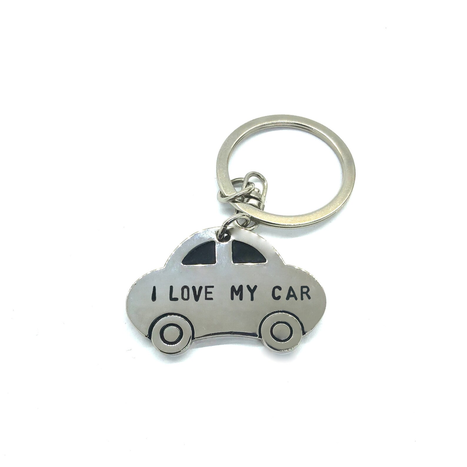 Custom Car Key Ring Custom Stamped Car Keychain Drive Safe Etsy