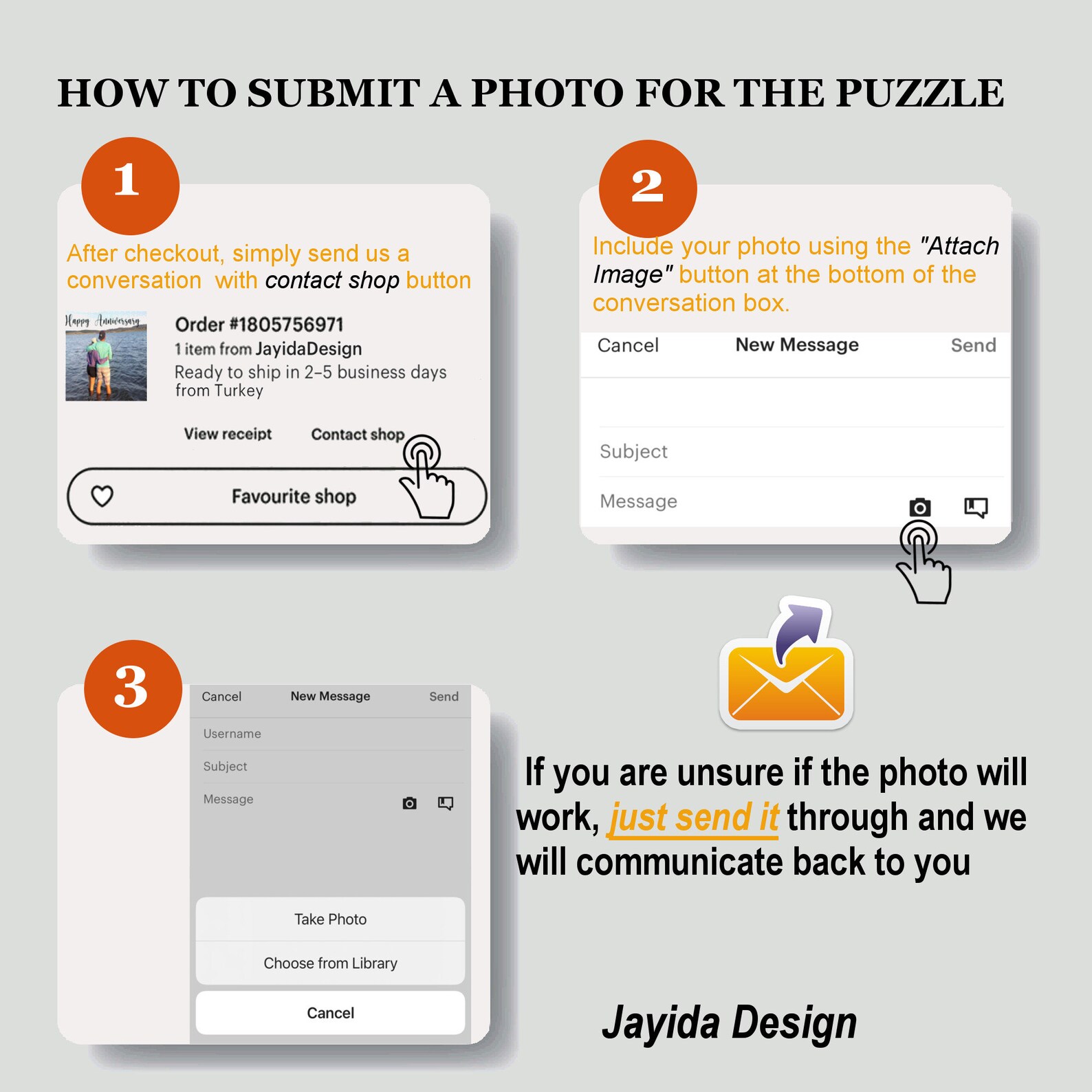 Custom Photo Puzzle Collage 500 or 1000 Piece Personalized ...