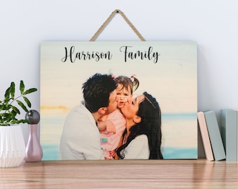 Picture On Wood,  Photo Print On Wood, Custom Photo Plank Happy Anniversary Gift For Wife / Husband, Picture Print On Wood, Printed On Wood