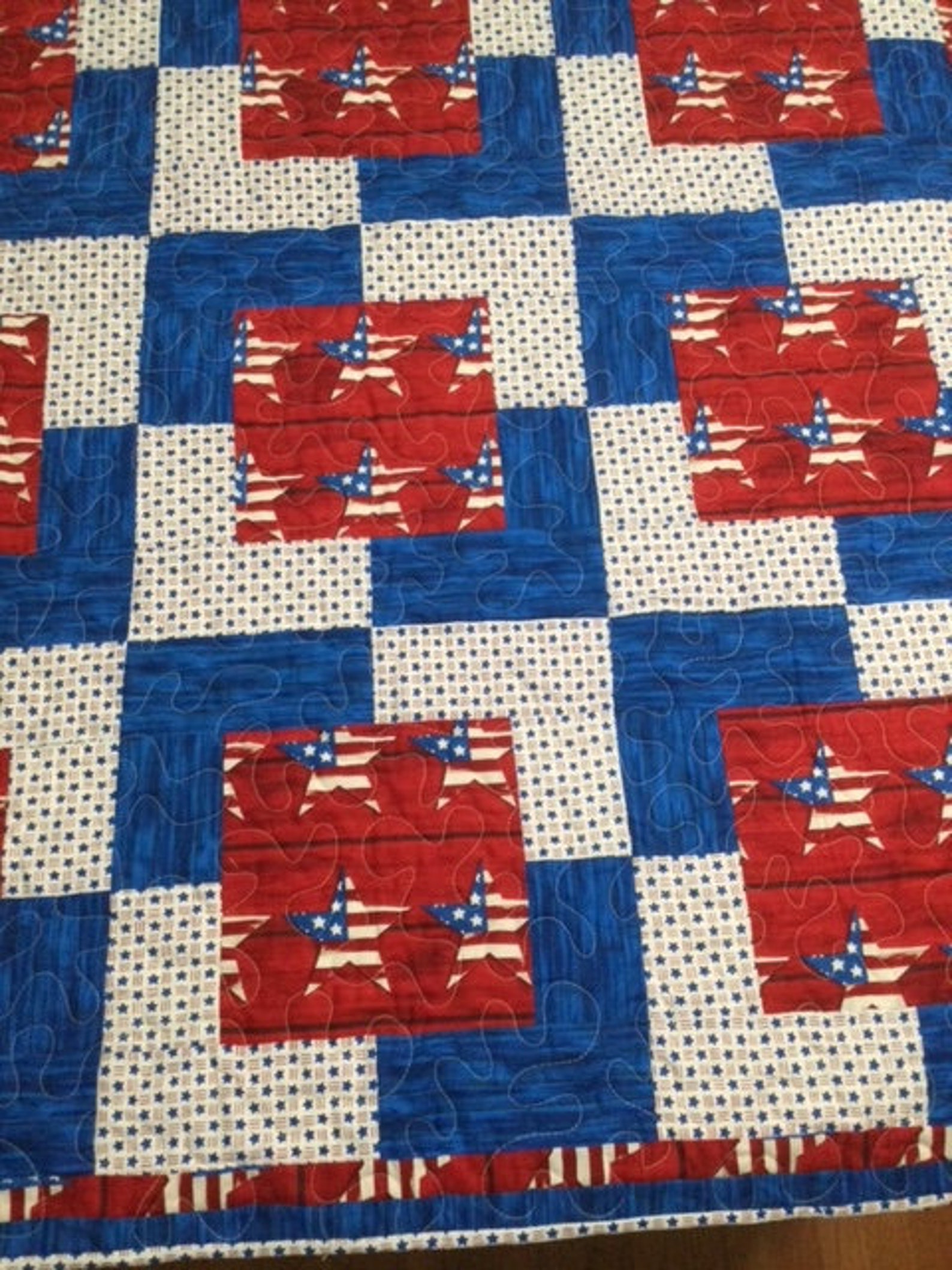 Flags of Freedom Lap Quilt Etsy