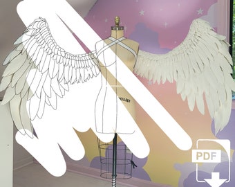 Collapsible Cosplay Wings PDF Pattern with Instructions