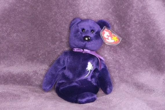 purple princess diana beanie baby