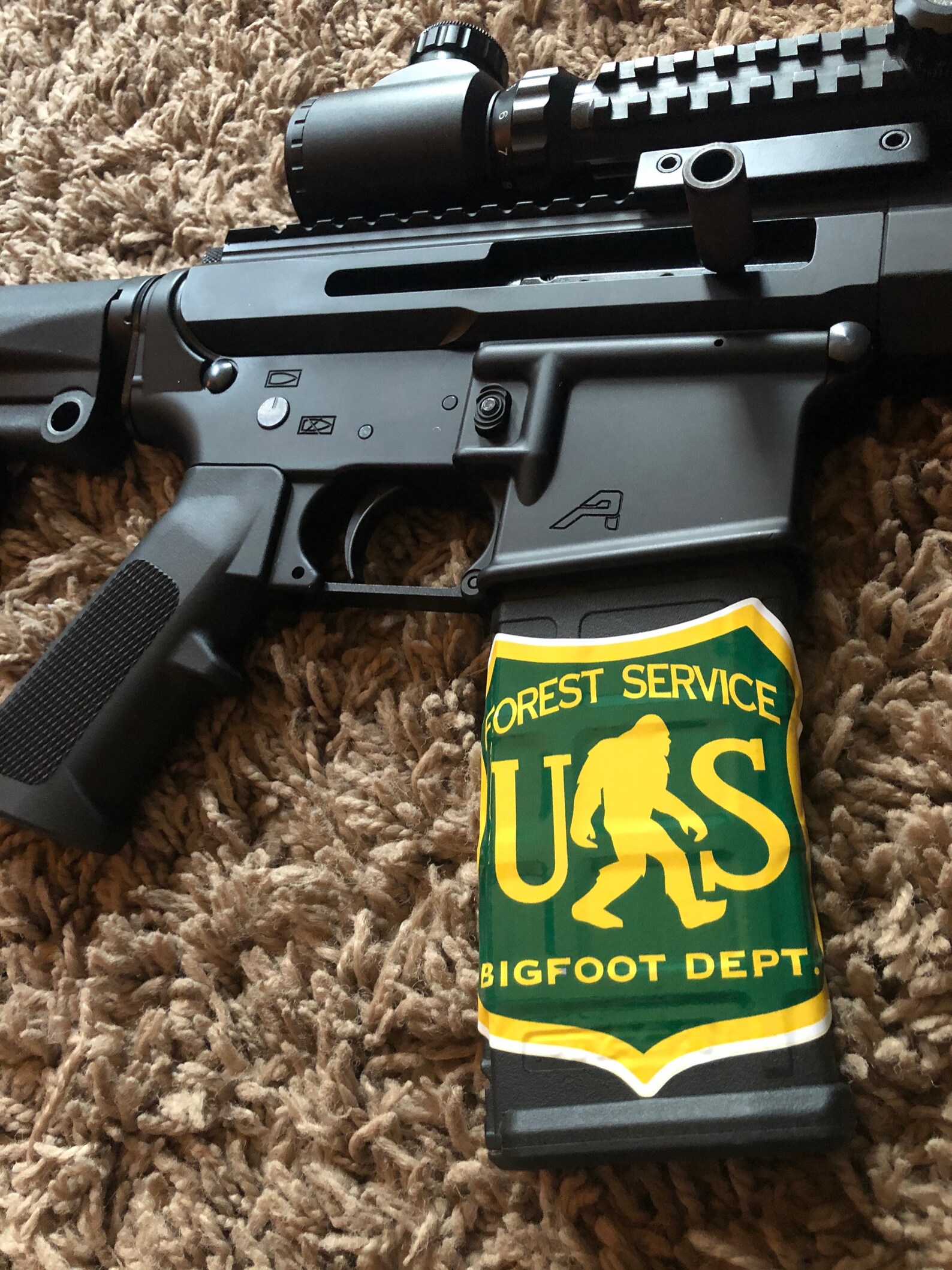 Forest Service Big Foot Dept Ar15 Magazine Decal Gun Etsy