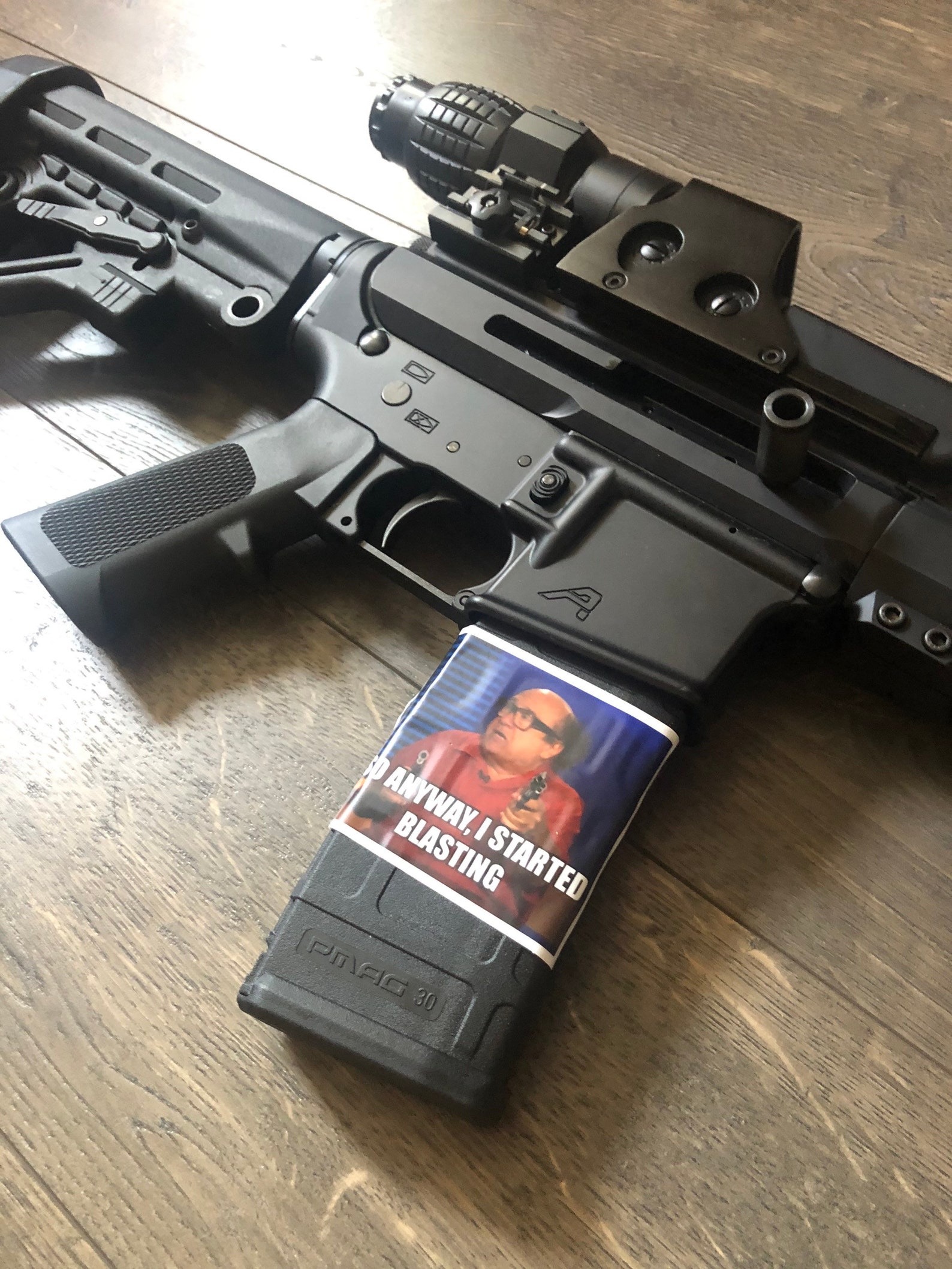 So Anyway I Started Blasting Gun Magazine Decals Frank Etsy