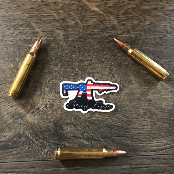 Stay Free Magwell Decal | Ar15 Magwell Decal