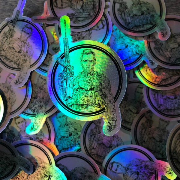 Honest Abe Holographic Decal | Pew Pew Decal