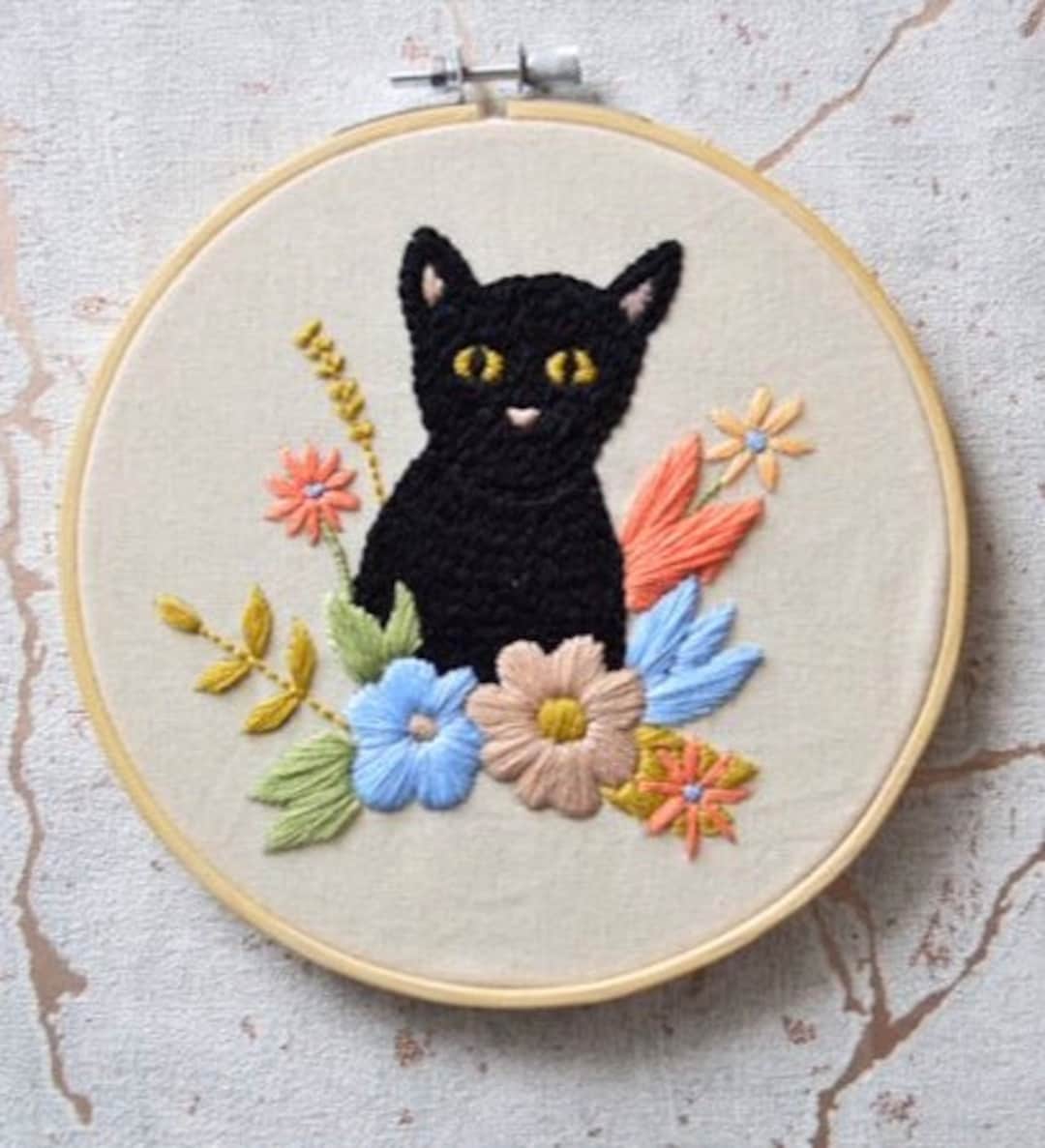 Wholesale Black Cat Embroidery Kit for your store - Faire