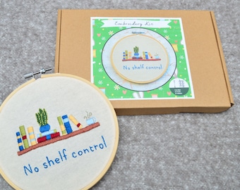 No Shelf Control embroidery kit