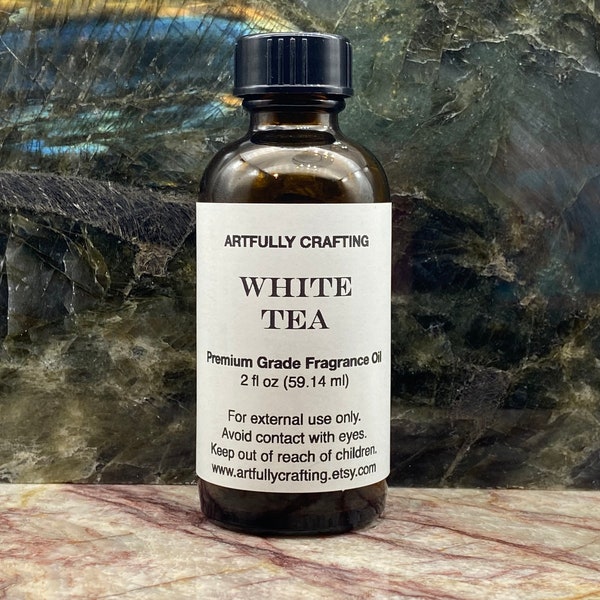 White Tea Premium Grade Fragrance Oil-Phthalate Free Scented Oil-Candle Making Supplies-Soap Making Supplies-Clean Beauty Fragrance Oils