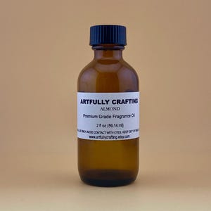 Almond Fragrance Oil | Premium Grade, Phthalate-Free | Warm Scent for Perfume, Candles, Soap, Bath Bombs, Body Oil & Perfume (2 oz, 8 oz)