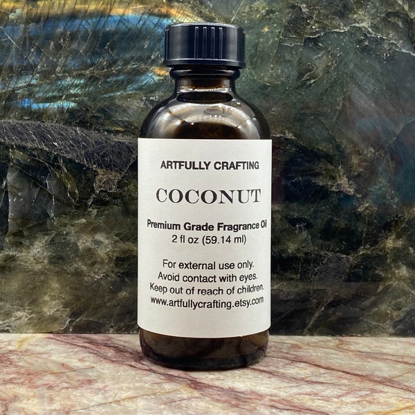 Coconut Premium Grade Fragrance Oil-Phthalate Free Scented Oil-Candle Making Supplies-Soap Making Supplies-Clean Beauty Fragrance Oils