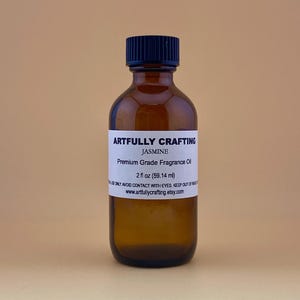 Jasmine Fragrance Oil | Premium Grade, Phthalate-Free | Luxurious Floral Scent for Candles, Soap, Body Oil, Perfume & Lotion (2 oz, 8 oz)
