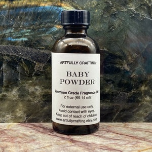  Bargz Baby Powder Perfume Fragrance Oil - 1 oz  Baby Scented  Body Oil for Men and Women Premium Grade for Diffusers, Candle and Soap  Making, DIY Projects & More 