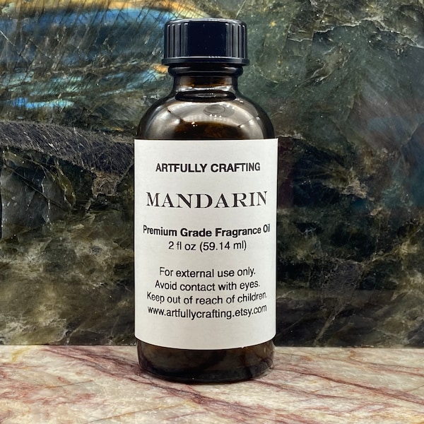 Mandarin Premium Grade Fragrance Oil-Phthalate Free Scented Oil-Candle Making Supplies-Soap Making Supplies-Clean Beauty Fragrance Oils