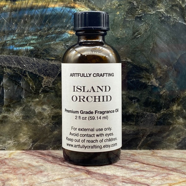 Island Orchid Premium Grade Fragrance Oil-Phthalate Free Scented Oil-Candle Making Supplies-Soap Making Supplies-Clean Beauty Fragrance Oils