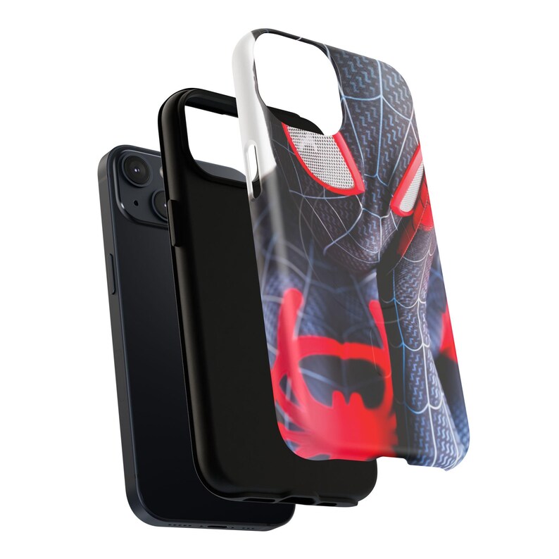 Etui na iPhone'a w kształcie kostiumu Spider-Mana, kompatybilne z MagSafe, dwuwarstwowa osłona ochronna zdjęcie 15