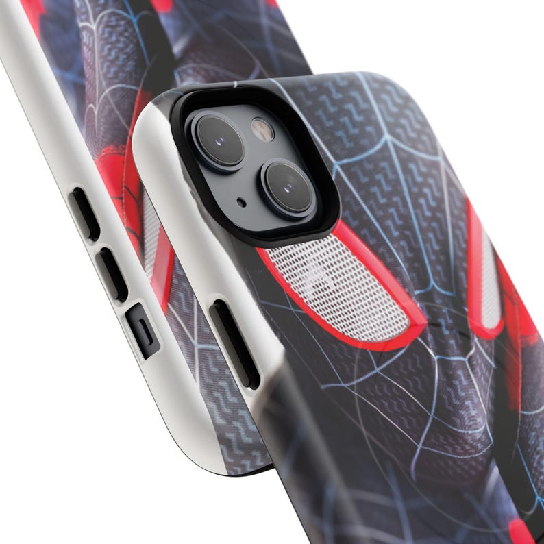 Etui na iPhone'a w kształcie kostiumu Spider-Mana, kompatybilne z MagSafe, dwuwarstwowa osłona ochronna zdjęcie 20