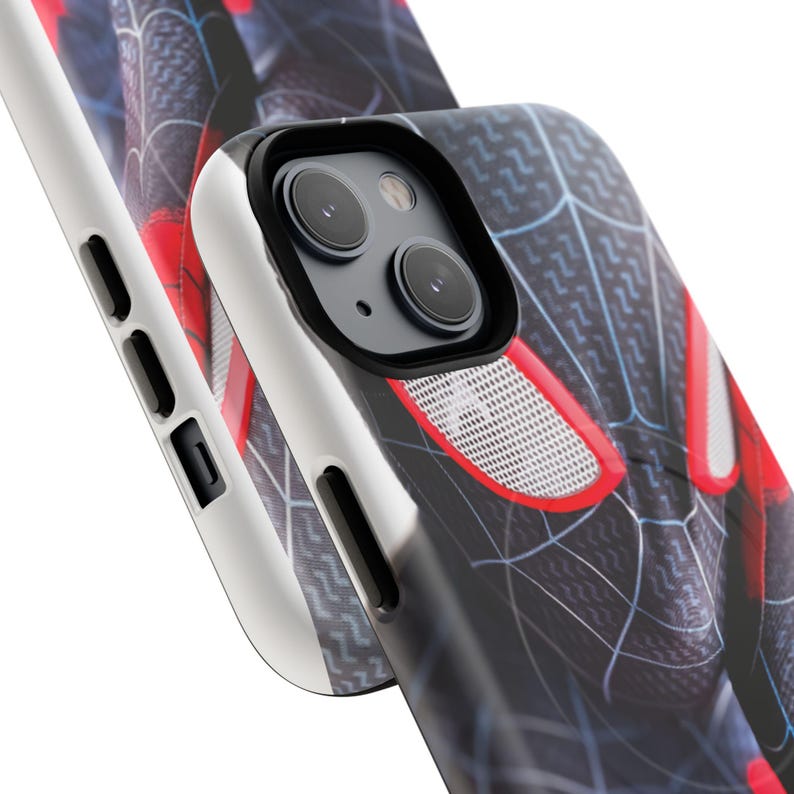 Etui na iPhone'a w kształcie kostiumu Spider-Mana, kompatybilne z MagSafe, dwuwarstwowa osłona ochronna zdjęcie 14