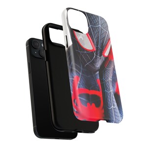 Etui na iPhone'a w kształcie kostiumu Spider-Mana, kompatybilne z MagSafe, dwuwarstwowa osłona ochronna zdjęcie 9