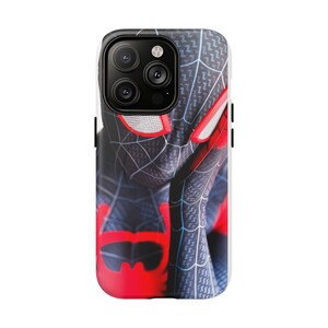 Etui na iPhone'a w kształcie kostiumu Spider-Mana, kompatybilne z MagSafe, dwuwarstwowa osłona ochronna zdjęcie 16