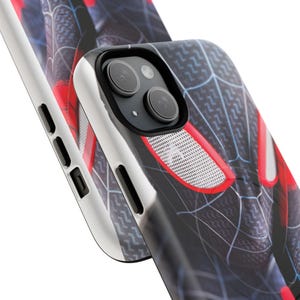 Etui na iPhone'a w kształcie kostiumu Spider-Mana, kompatybilne z MagSafe, dwuwarstwowa osłona ochronna zdjęcie 8