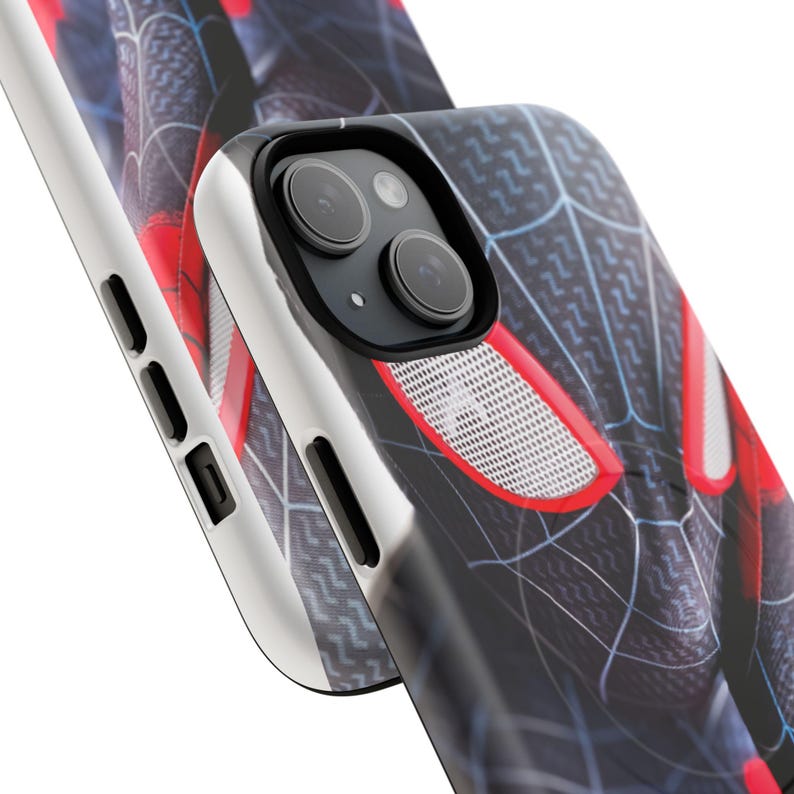 Etui na iPhone'a w kształcie kostiumu Spider-Mana, kompatybilne z MagSafe, dwuwarstwowa osłona ochronna zdjęcie 8