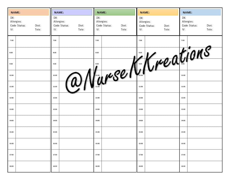 Free 24 Hour Nurse Report Sheet Free 24 Hour Nurse Report Sheet