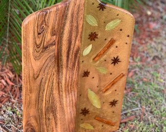 Epoxy Cutting Board, Spice Cutting Board