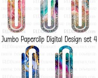 Scriptures For Moms Sublimation Bookmark Templates | Acrylic Paper Clip Bundle Set 4 | Digital Download for Acrylic Jumbo Paperclips