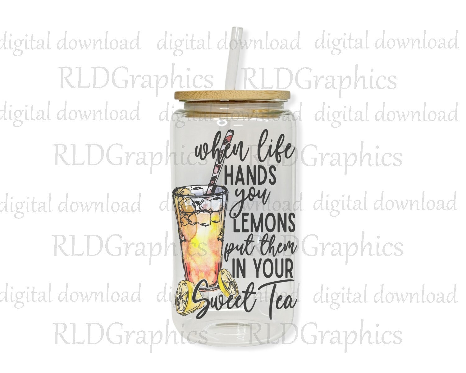 Tea Cup Stained Glass PNG Design, Sublimation Download, Tumbler
