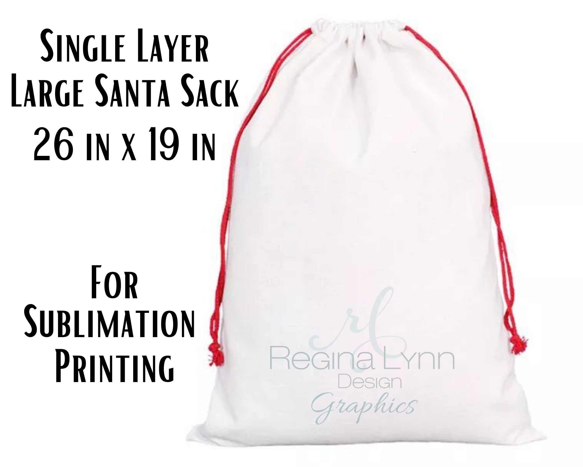 Sublimation Blank Santa Sack\blessing bag Necklace