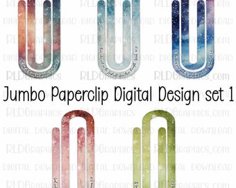 Jumbo Paper Clip Bundle | Religious Scripture Sublimation Bookmark Templates | Digital Download for Acrylic Clips