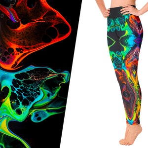 Neon Psychedelic Yoga Leggings