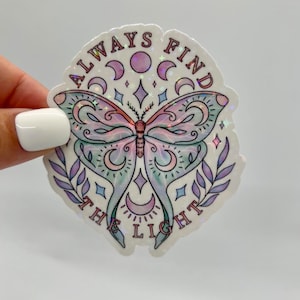 Uplifting Butterfly Sticker - 3&quot; Holographic Sticker - Pastel - Alternative Design - Magical Eye-Catching - Waterproof & Durable