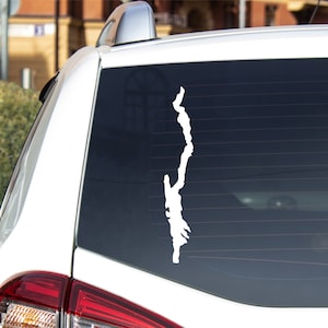 lake george new york car decal - customizable size and color
