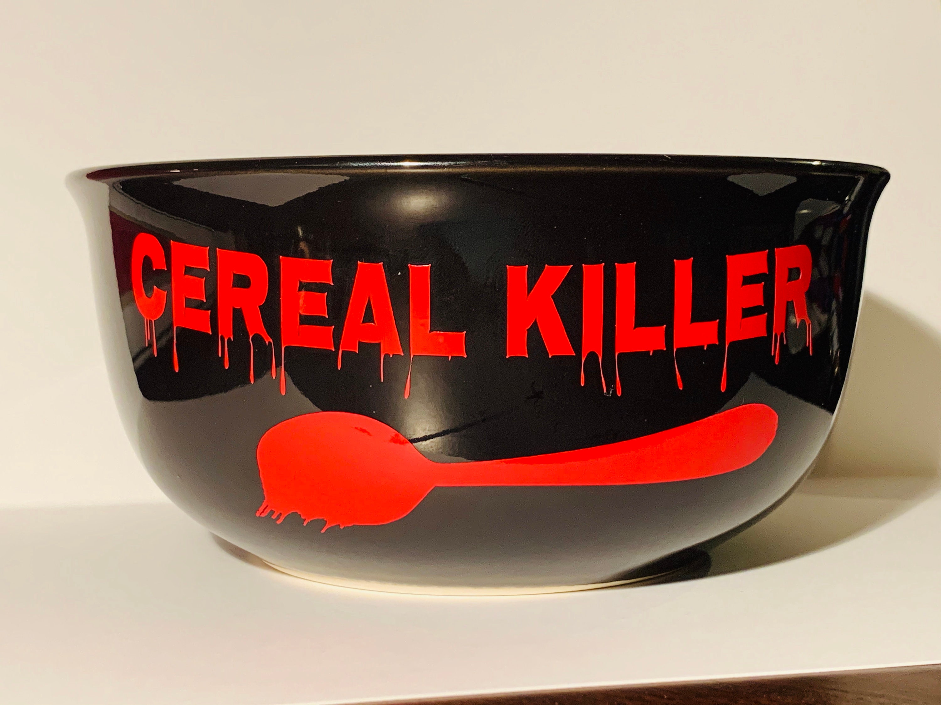 Cereal Killer Bowl Halloween Bowl Gag Gift Halloween Etsy