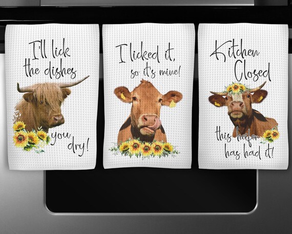 Cow hand online towels